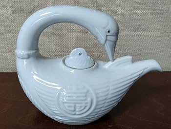 B209s  染付福寿図ちろり　徳利　酒器　茶道具 Amazon.co.jp: 白鳥 鶴 徳利 酒器 寿 福 荘風 正月 お屠蘇